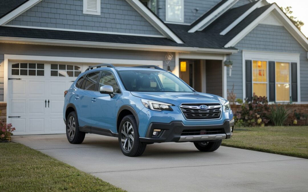 Used Subaru SUV parked in residential driveway ready for private sale, demonstrating how Spokane owners can skip the trade-in process