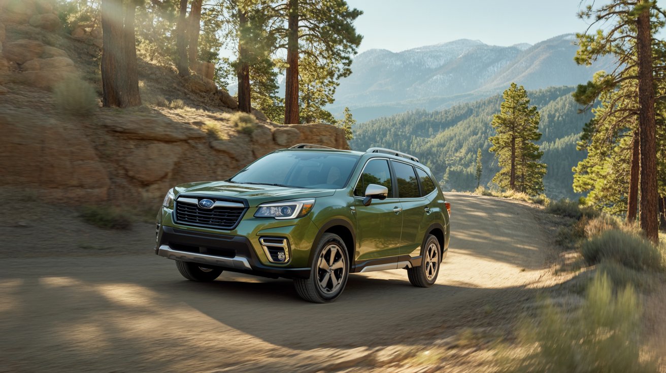 016-2020 Subaru Forester on mountain road near Spokane Washington showing AWD capability